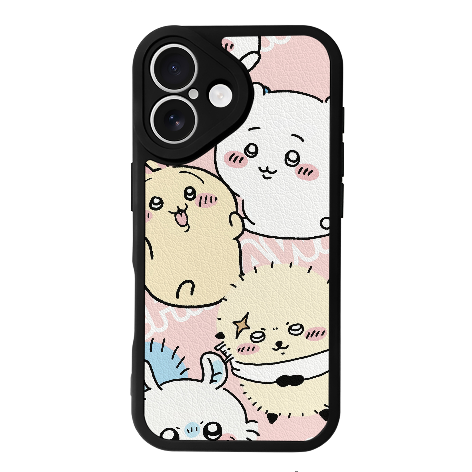 （画像用） ちいかわ Chii-kawa 【iPhone 16シリーズ対応】シリコンスマホケース（レザー調） 材質：シリコン